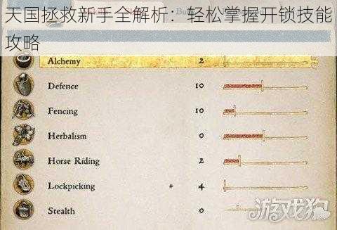 天国拯救新手全解析：轻松掌握开锁技能攻略