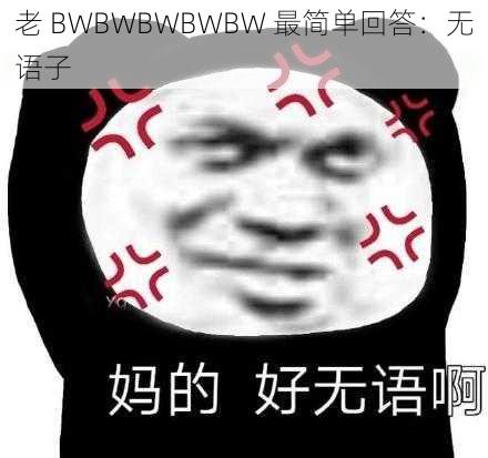 老 BWBWBWBWBW 最简单回答：无语子