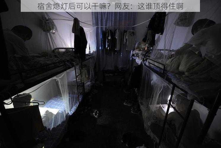 宿舍熄灯后可以干嘛？网友：这谁顶得住啊