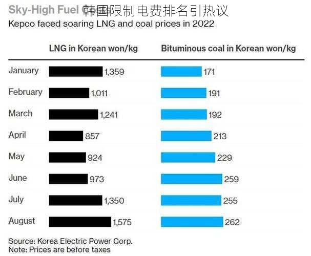 韩国限制电费排名引热议