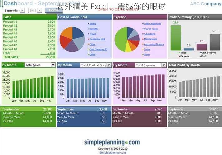 老外精美 Excel，震撼你的眼球