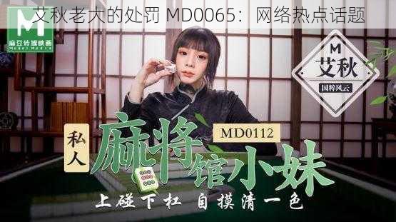 艾秋老大的处罚 MD0065：网络热点话题