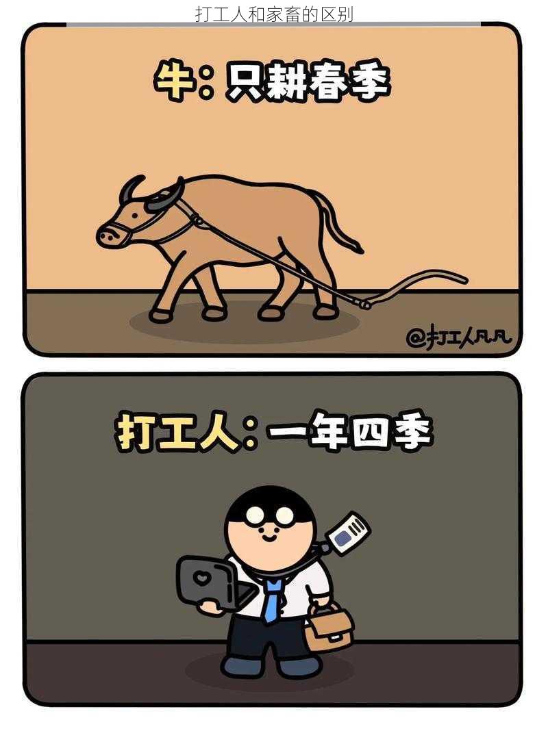 打工人和家畜的区别