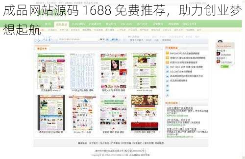 成品网站源码 1688 免费推荐，助力创业梦想起航